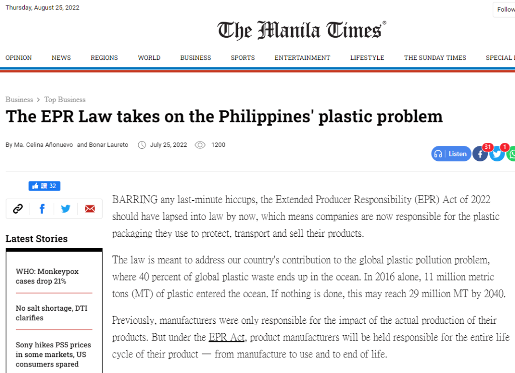 The EPR Law takes on the Philippines' plastic problem